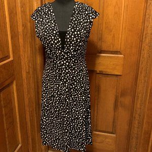 JBS Sleeveless Dress, Size8, Black White